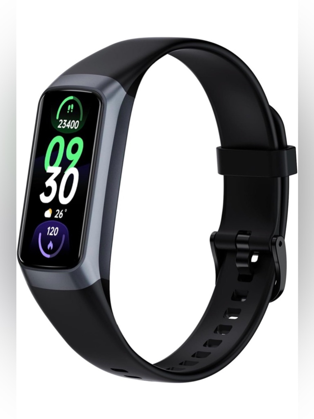 NIB Fitness Tracker Smart Watch,24/7 Heart Rate,Sleep,Steps,Health Monitor,Black